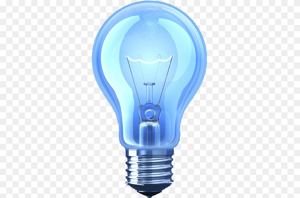Blue Light Lamp Lighting Incandescent Bulb Clipart Transparent Blue Light Bulb, Lightbulb, Smoke Pipe Png