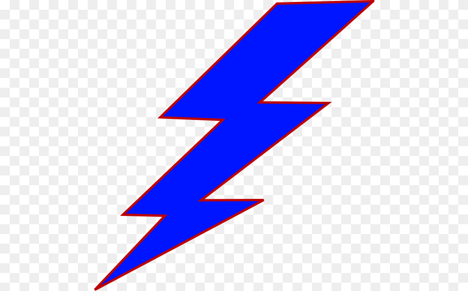Blue Lightning Bolt Clipart, Rocket, Weapon, Logo, Text Free Png Download