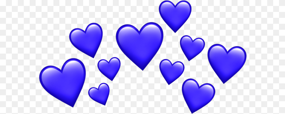 Blue Lila Emoji Heart Hearts Purple Darkblue Tumblr Dark Blue Hearts Free Png