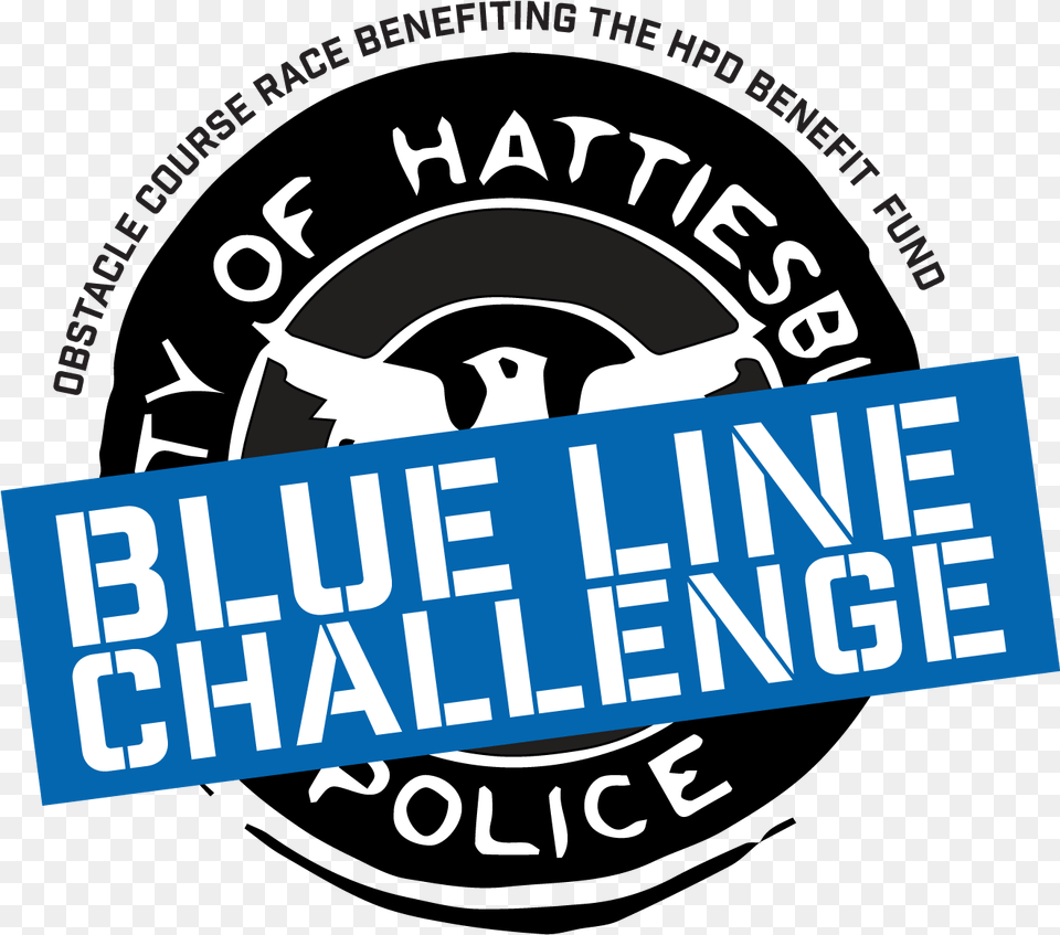 Blue Line Challenge Hattiesburg Police Department, Logo, Architecture, Building, Factory Free Transparent Png
