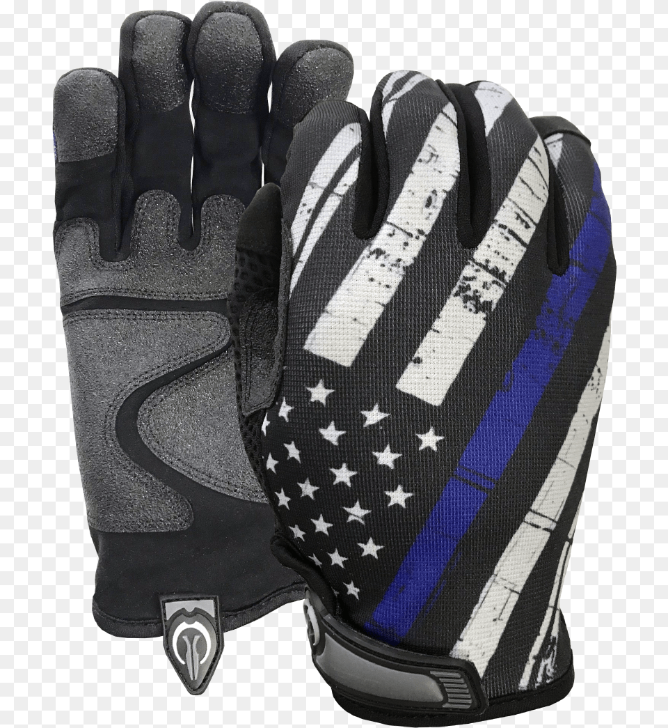 Blue Line Flag Gloves Donald Trump Gloves, Baseball, Baseball Glove, Clothing, Glove Png