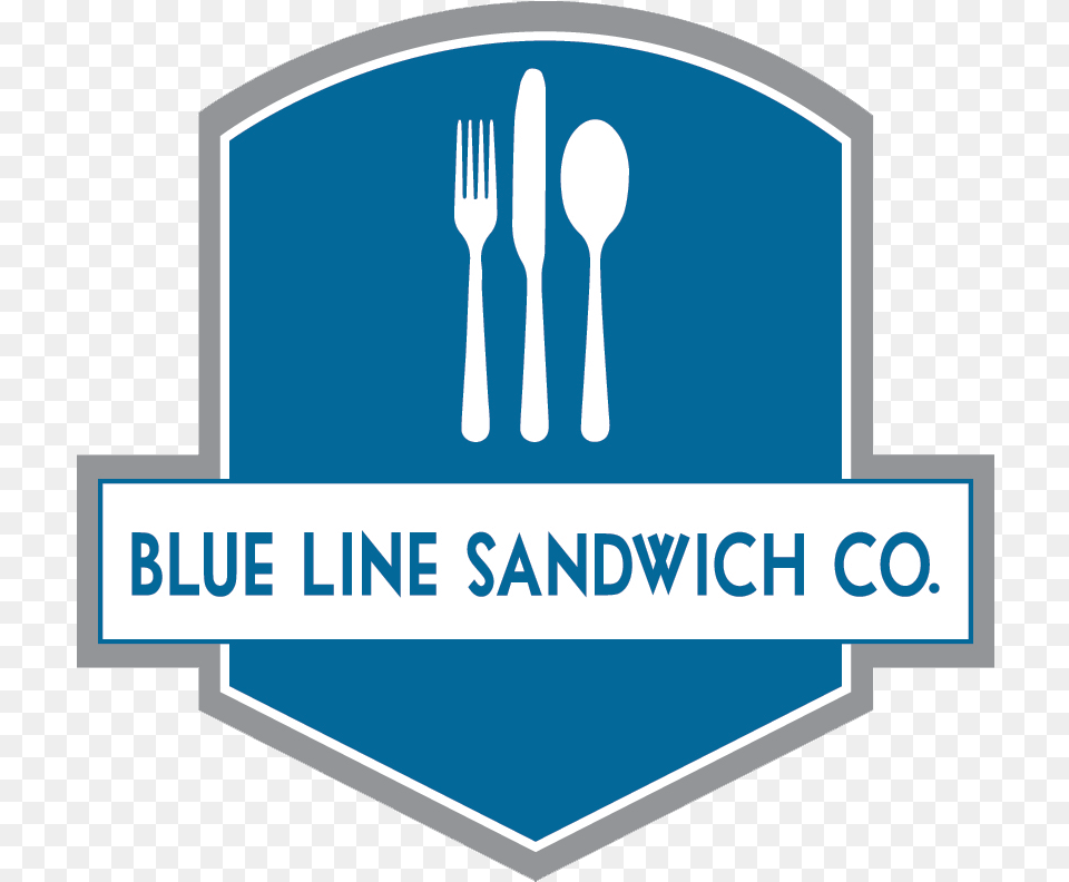 Blue Line Sandwich Co Blue Line Sandwich Company, Cutlery, Fork, Spoon Free Png Download