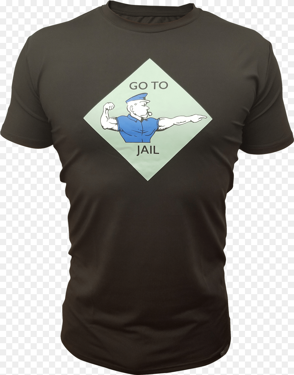 Blue Line Shirts Monopoly Cop Active Shirt, Clothing, T-shirt, Baby, Person Png Image