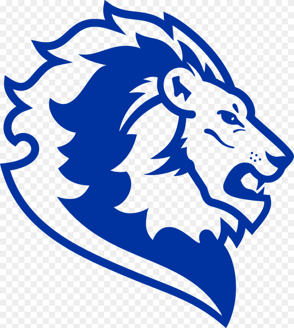 Blue Lion Head Harding Academy Memphis, Baby, Logo, Person Free Png Download