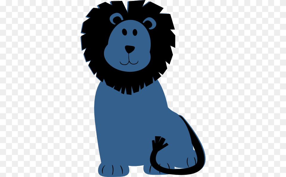 Blue Lion Svg Clip Arts 420 X 594 Px, Animal, Mammal, Wildlife, Bear Free Png Download