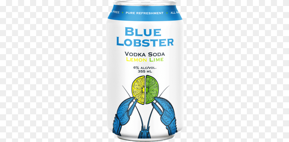 Blue Lobster Vodka Soda, Fruit, Produce, Plant, Lime Png Image