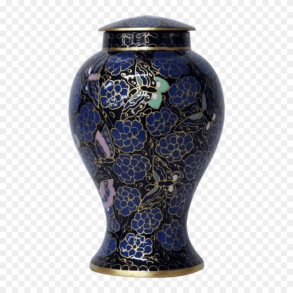 Blue Lotus Urn, Art, Jar, Porcelain, Pottery Free Png
