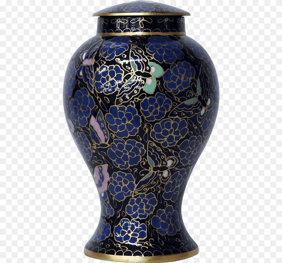 Blue Lotus Urn Blue Urns For Ashes, Art, Jar, Porcelain, Pottery Free Transparent Png