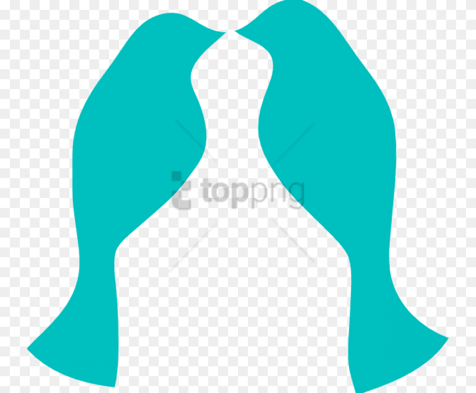 Blue Love Birds Image With Love Teal, Accessories, Formal Wear, Tie, Clothing Free Png Download