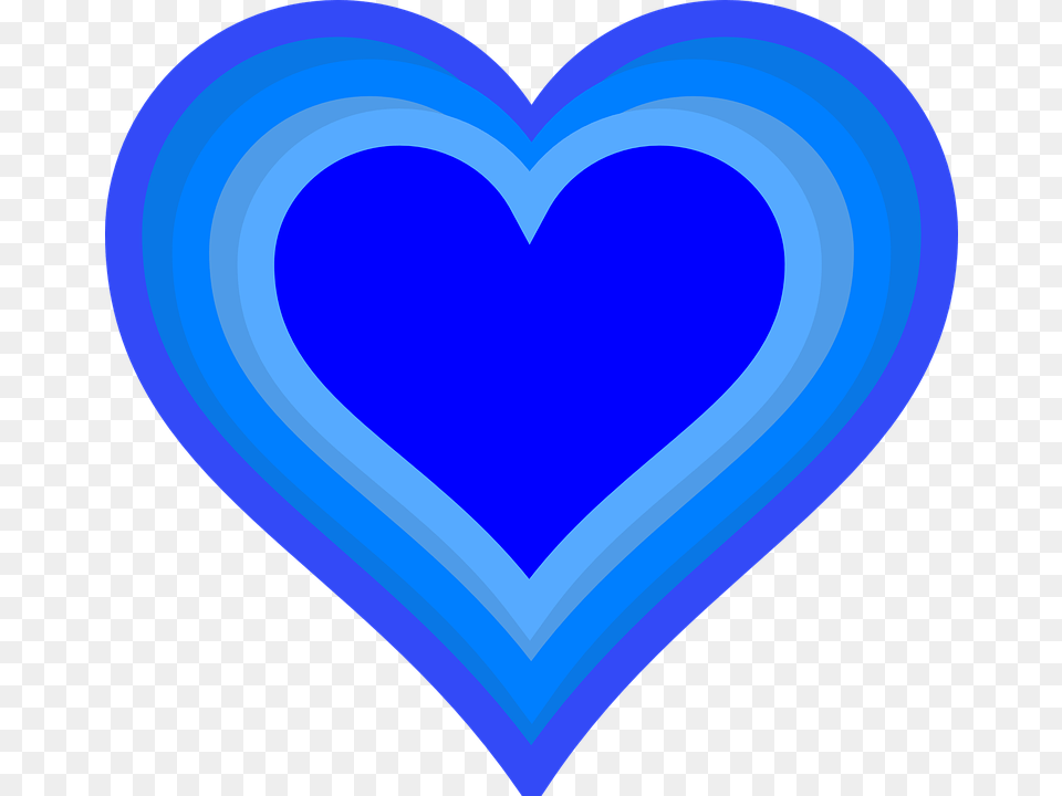 Blue Love Clip Art, Heart Free Png