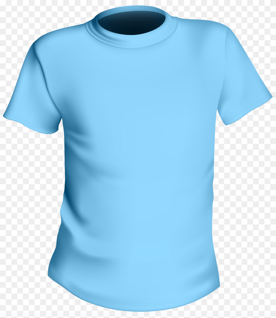 Blue Male Shirt Clipart, Clothing, T-shirt, Undershirt Free Png Download