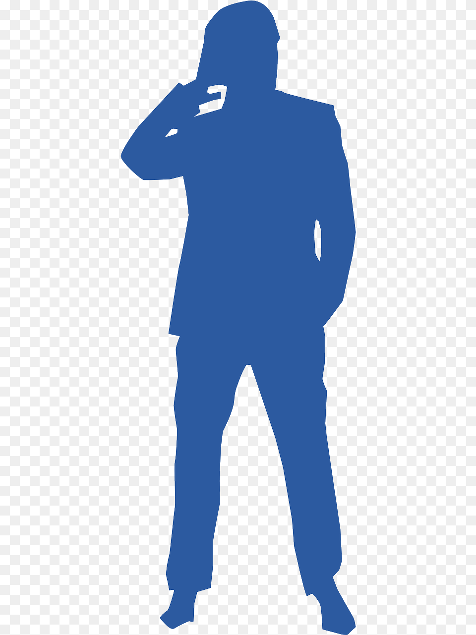 Blue Man Silhouette, Clothing, Pants, Adult, Male Png