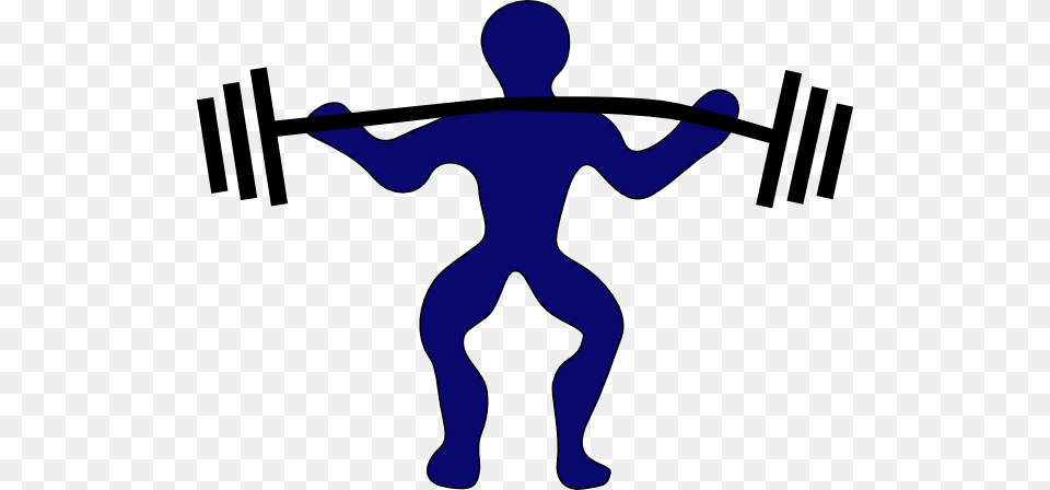 Blue Man Weightlifting Clip Art, Silhouette, People, Person, Animal Png