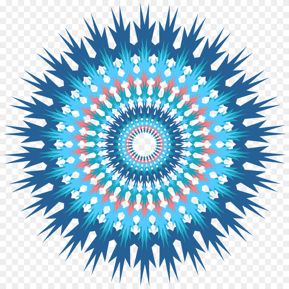 Blue Mandala Clipart, Accessories, Fractal, Ornament, Pattern Png Image