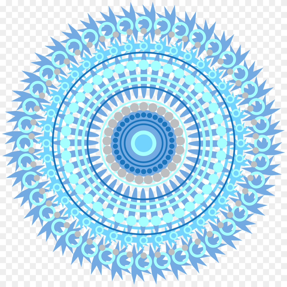 Blue Mandala Clipart, Pattern, Accessories, Fractal, Ornament Png