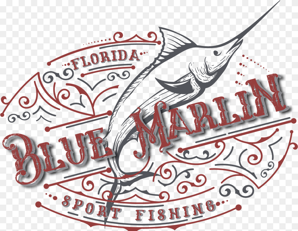 Blue Marlin Logo Design Illustration Atlantic Blue Marlin, Animal, Sea Life, Fish, Person Free Png