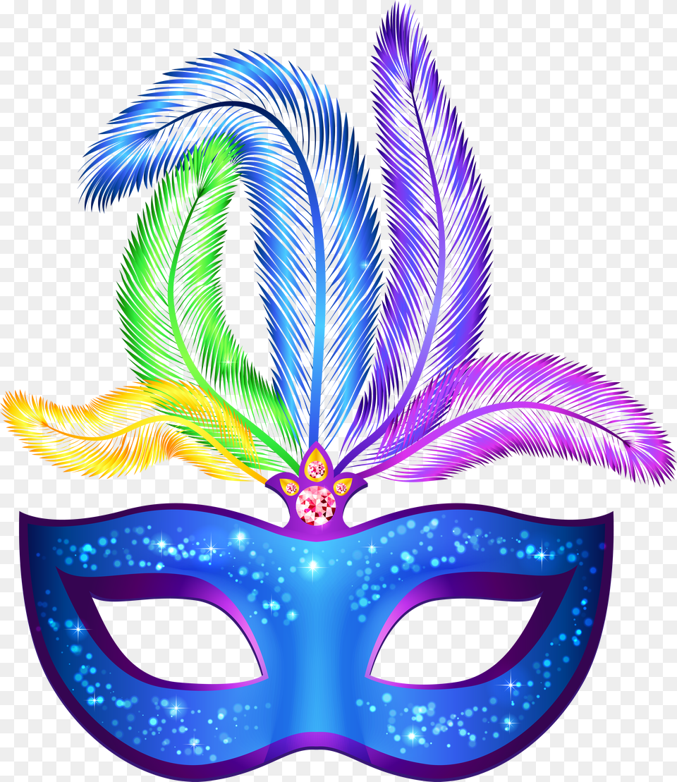 Blue Mask Clip Carnival Mask Psd Free Transparent Png