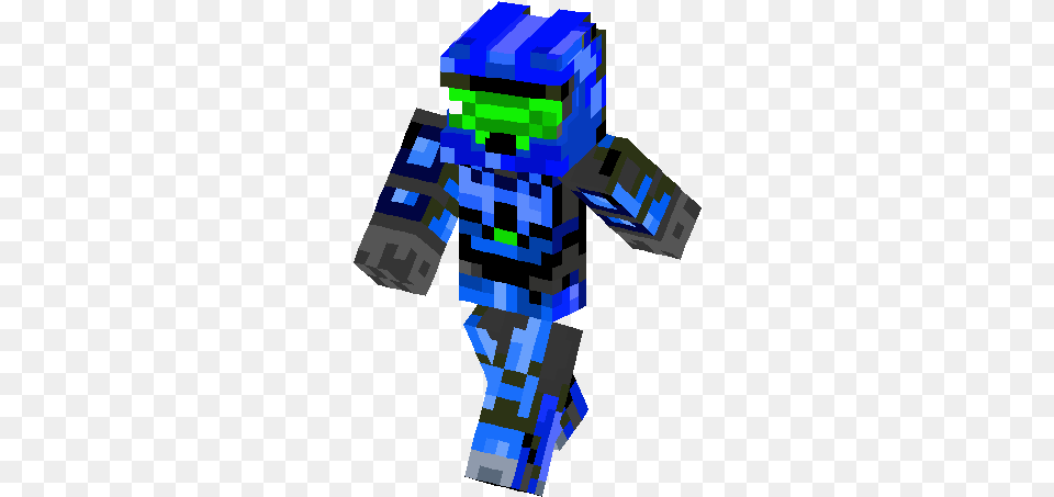Blue Master Chief Green Visor Skin Minecraft Skins, Baby, Person Png