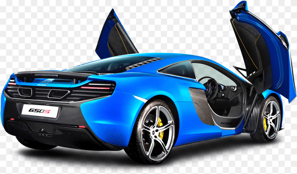 Blue Mclaren 650s Car Back Mclaren, Alloy Wheel, Vehicle, Transportation, Tire Png Image