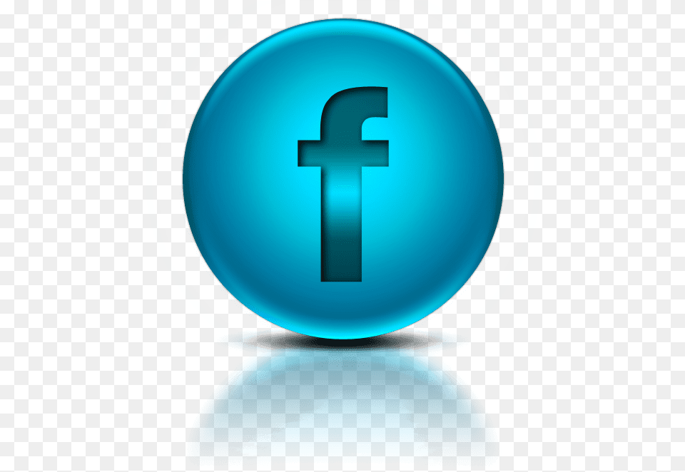 Blue Metallic Orb Icon Social Media Logos Facebook, Symbol, Text, Sphere, Plate Free Png Download