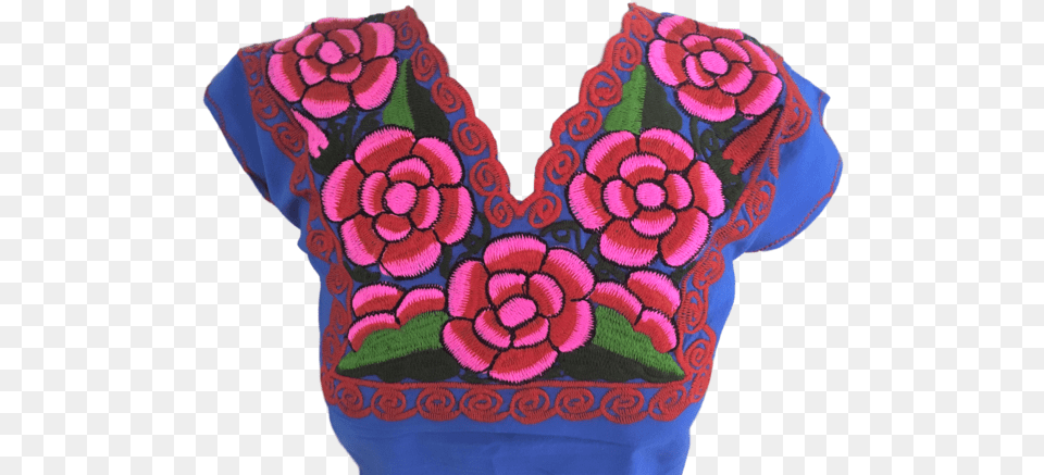 Blue Mexican Blouse With Mexican Blouse, Clothing, Embroidery, Pattern Png