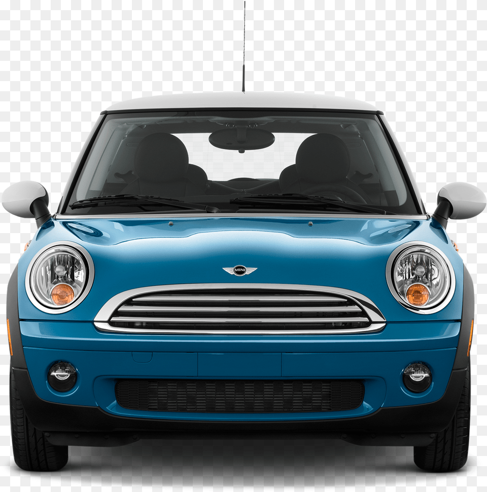 Blue Mini Cooper Arts Mini Cooper Front View, Car, Vehicle, Transportation, Windshield Free Transparent Png