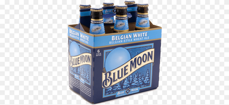 Blue Moon Beer Blue Moon Beer Case, Alcohol, Beverage, Bottle, Lager Png Image