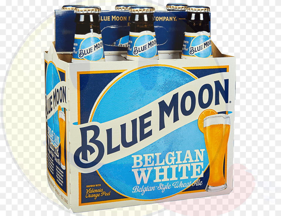 Blue Moon Beer Glassware, Alcohol, Beverage, Lager, Bottle Free Transparent Png