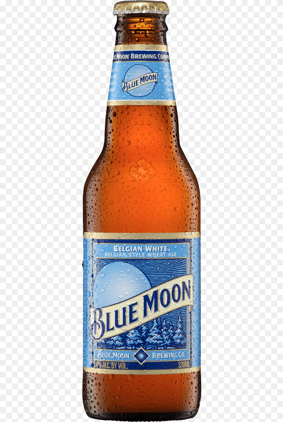 Blue Moon Belgian White, Alcohol, Beer, Beer Bottle, Beverage Free Png Download
