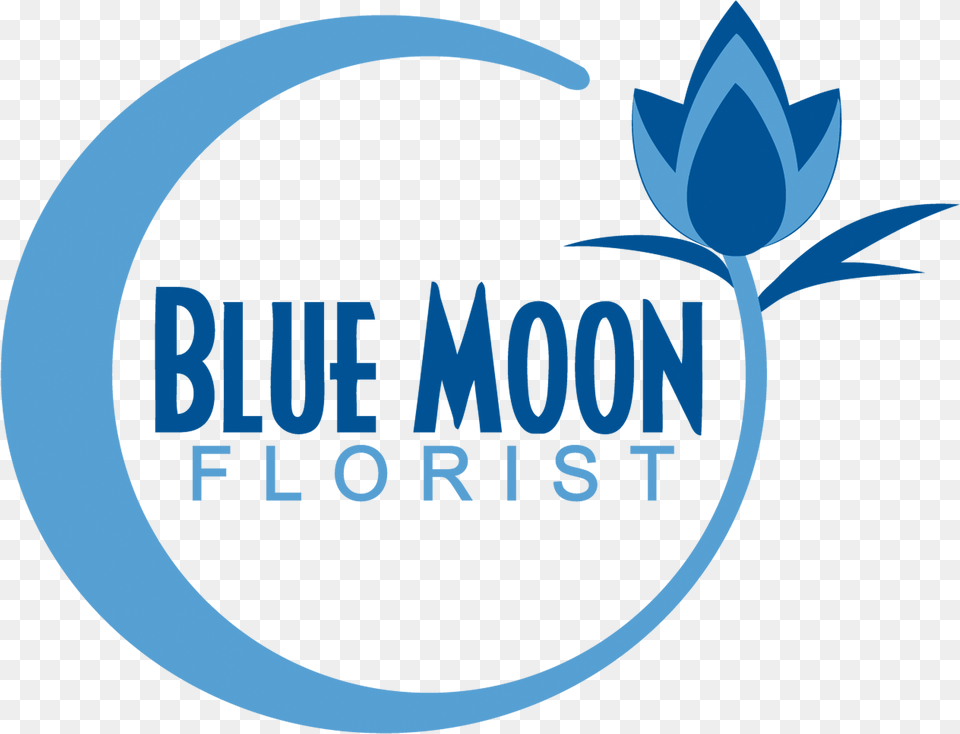 Blue Moon Florist Graphic Design, Logo Free Transparent Png