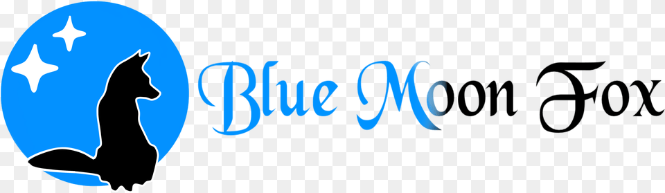 Blue Moon Fox Calligraphy, Logo, Animal, Sea Life, Mammal Free Transparent Png