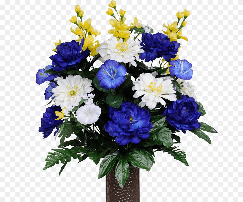 Blue Morning Glories Amp White Daisies Flower, Flower Arrangement, Flower Bouquet, Plant, Rose Free Transparent Png