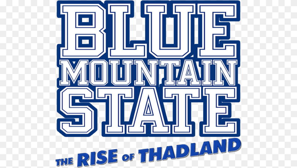Blue Mountain State Logo, Text, Qr Code, Advertisement Png