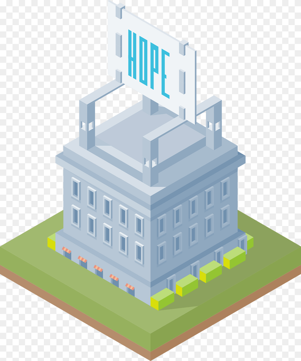 Blue Multistorey House Clipart, City, Architecture, Building, Office Building Free Png