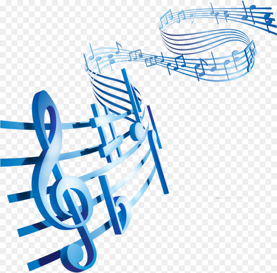 Blue Music Notes Free Transparent Png
