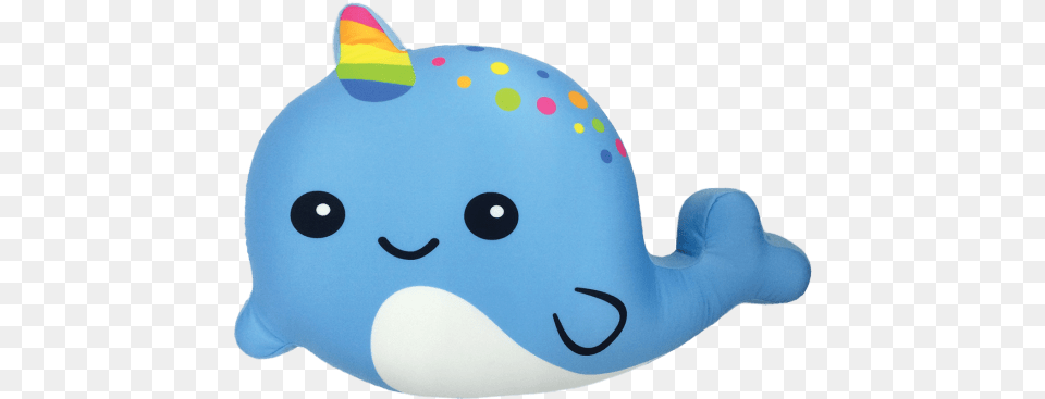 Blue Narwhal Scented Microbead Pillow Stuffed Toy, Plush, Baby, Person Free Png