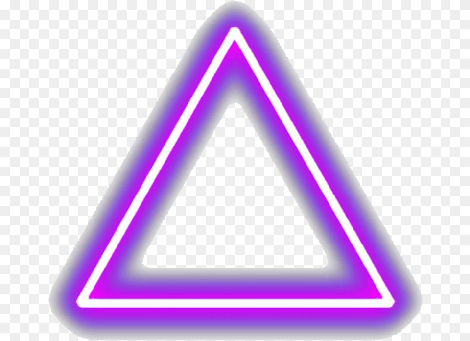 Blue Neon Light, Triangle, Disk Free Png Download