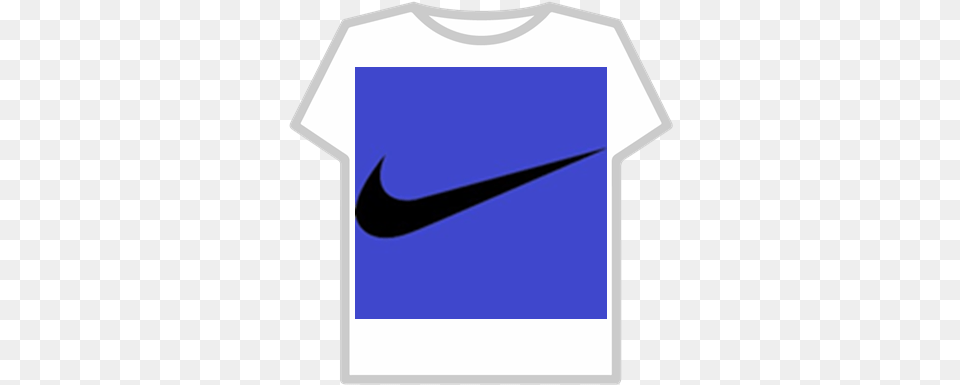 Blue Nike Logo Cool Math Games Roblox T Shirt, Clothing, T-shirt Free Png Download