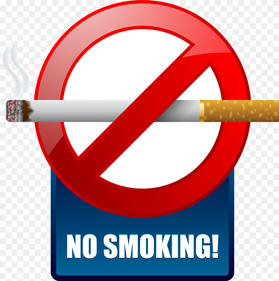 Blue No Smoking Warning Sign Clipart No Cigarette, Symbol, Dynamite, Weapon Png