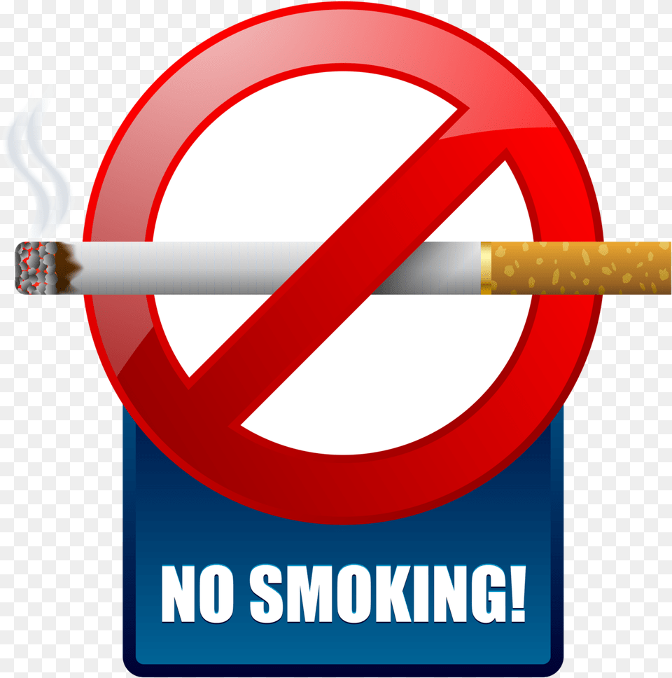 Blue No Smoking Warning Sign Clipart No Smoking Blue Signage, Symbol, Dynamite, Weapon Free Png Download
