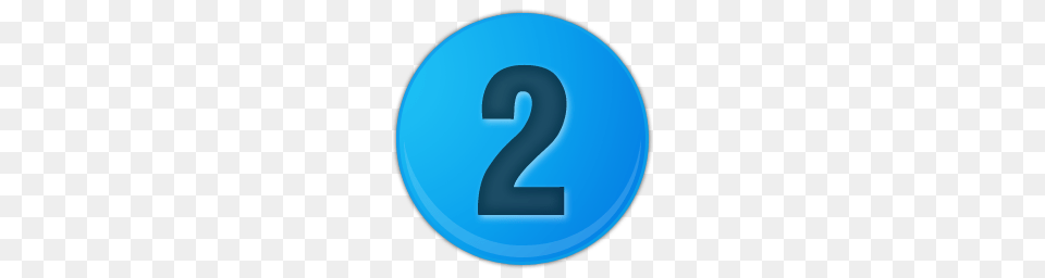 Blue Number 2 In Circle, Symbol, Text, Disk Free Png