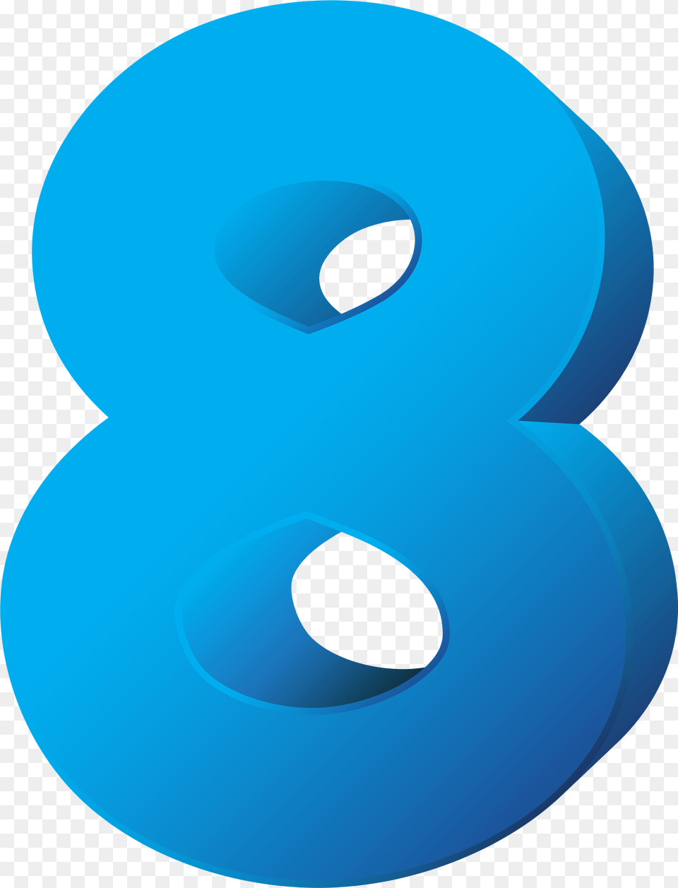 Blue Number Eight Transparent Clip Art, Symbol, Text, Alphabet, Ampersand Png Image