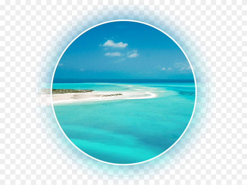 Blue Ocean Ocean In A Circle, Water, Land, Nature, Outdoors Free Transparent Png