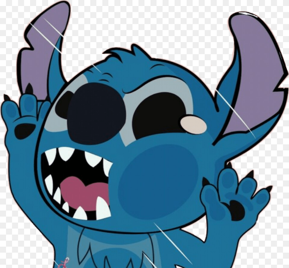 Blue Ohana Stitch Cute, Cartoon Free Png Download