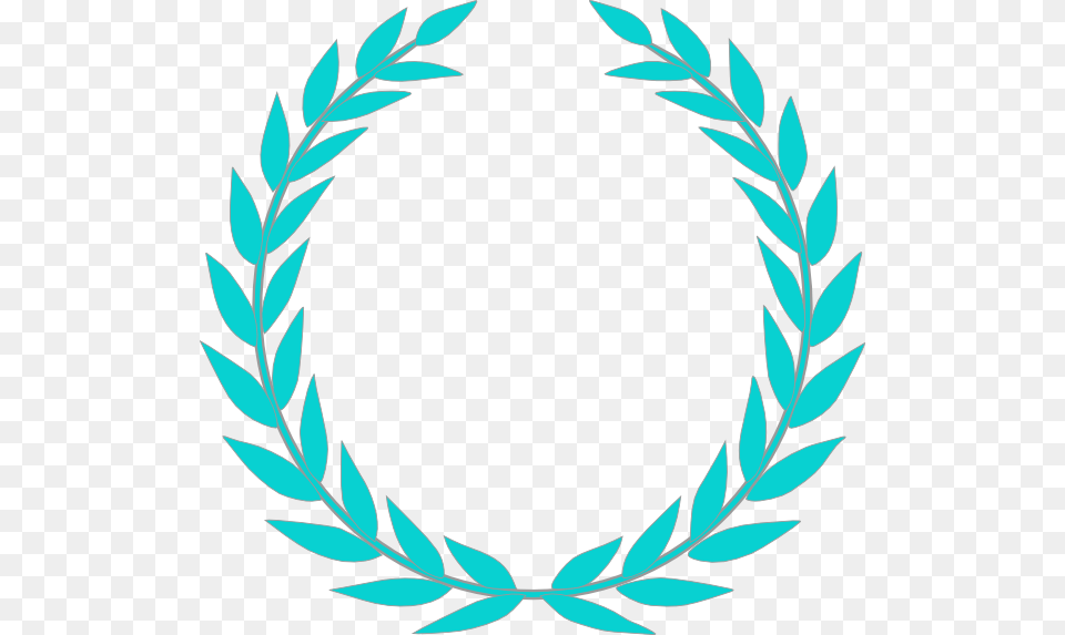 Blue Olive Wreath Svg Clip Arts Laurel Wreath, Oval, Plant, Pattern, Turquoise Free Png