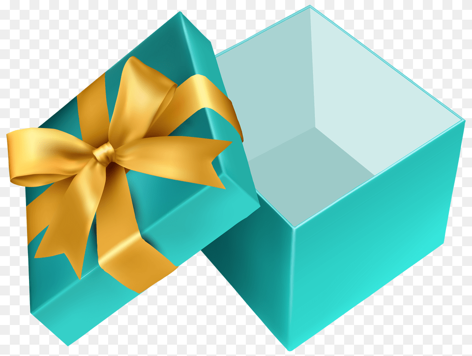 Blue Open Gift Cli Png