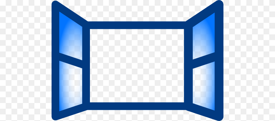 Blue Open Window Svg Clip Arts 600 X 423 Px, Electronics, Screen, Bay Window Free Transparent Png