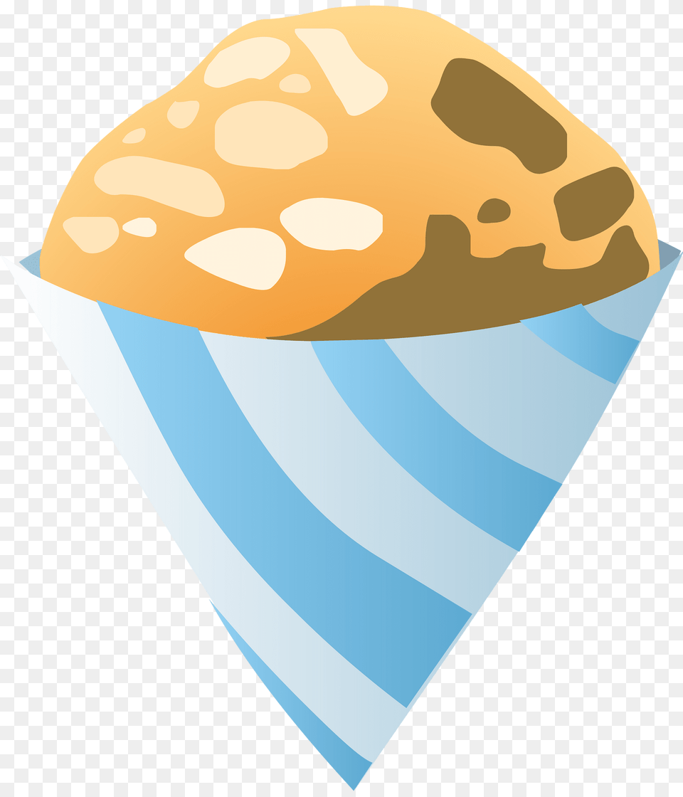 Blue Orange Snow Cone Clipart, Cream, Dessert, Food, Ice Cream Png Image