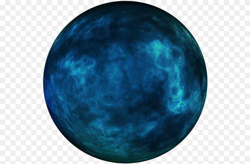 Blue Orb Planet World Transparent Isolated Sci Fi Circle, Sphere, Astronomy, Outer Space, Moon Png Image