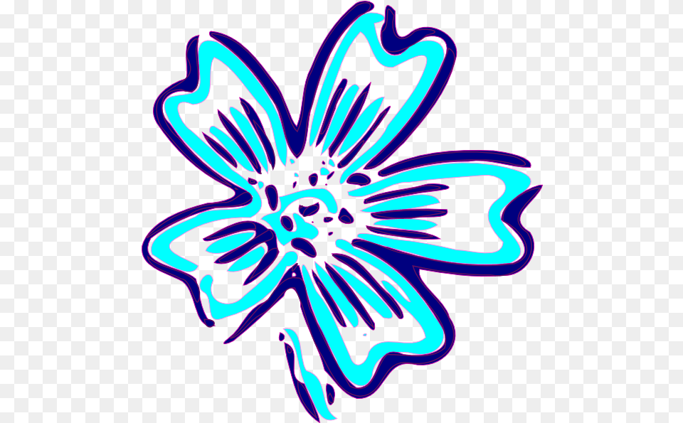 Blue Orchid Clip Arts For Web Clip Arts Flowers Clip Art, Light, Neon, Pattern, Purple Free Png